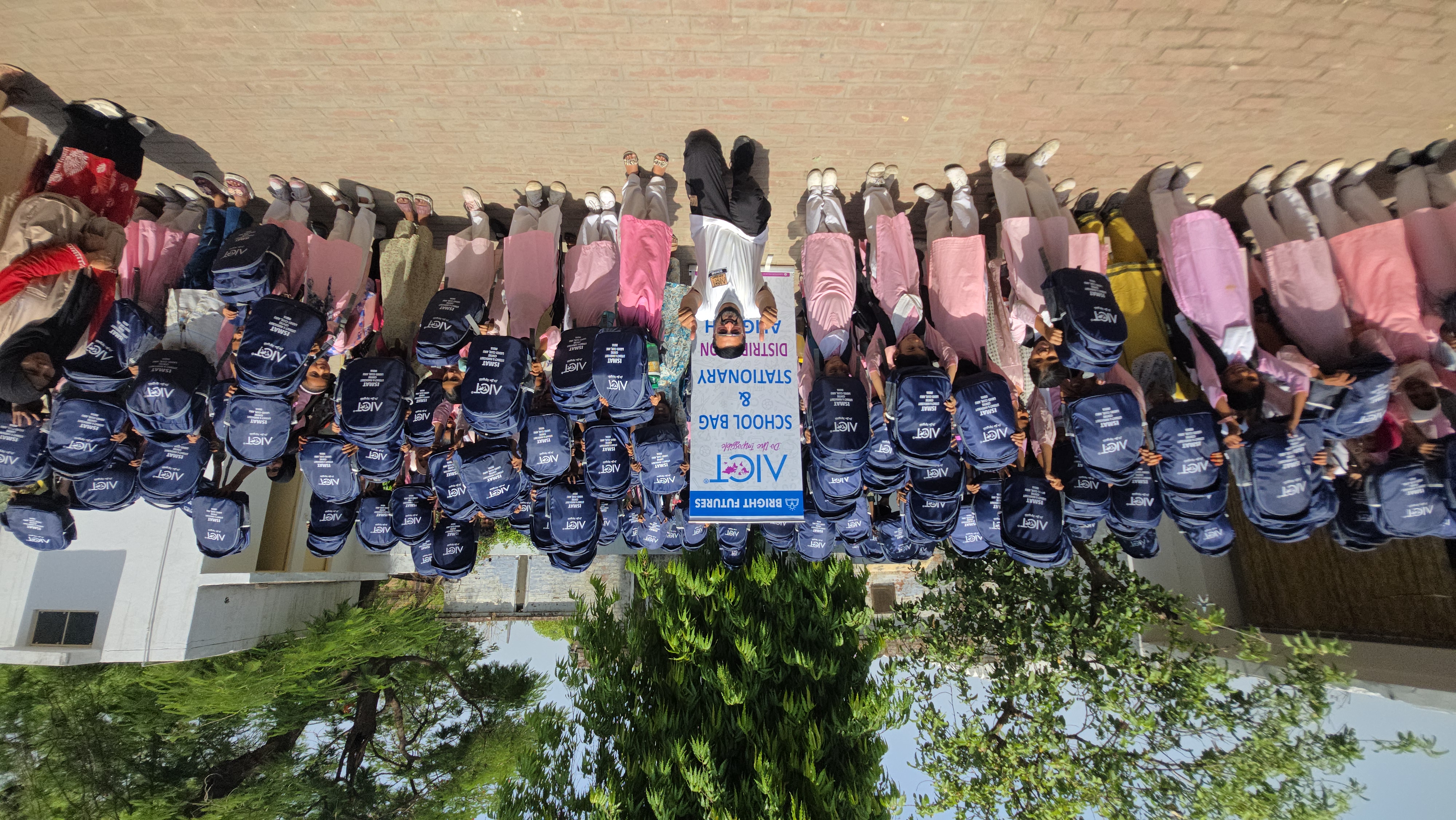 AICT School Bags and Stationary Distribution For Her